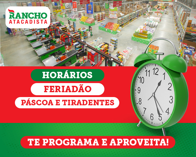HORÁRIOS FERIADÃO DE PÁSCOA E TIRADENTES