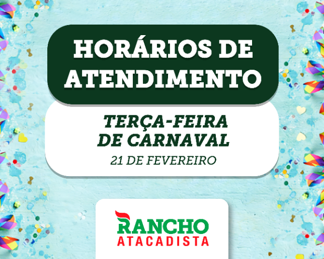 Horário de Atendimento Feriado de Carnaval