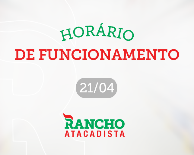 Horário de Funcionamento no Feriado de Tiradentes