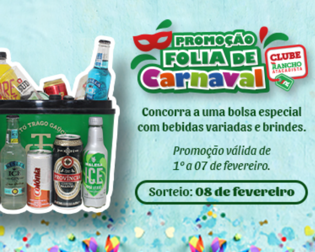 Regulamento Promoção Folia de Carnaval Clube Rancho Atacadista