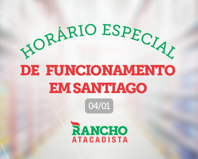 Horário especial de funcionamento em Santiago