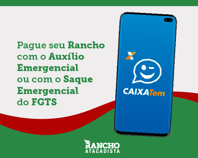 Compre com o Auxílio Emergencial ou com o Saque Emergencial do FGTS pelo Caixa Tem