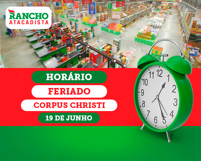 HORÁRIOS FERIADO CORPUS CHRISTI
