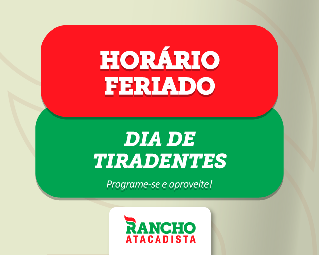 Horário feriado de Tiradentes