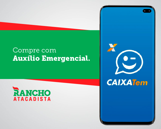 Faça as compras com Auxílio Emergencial no Rancho
