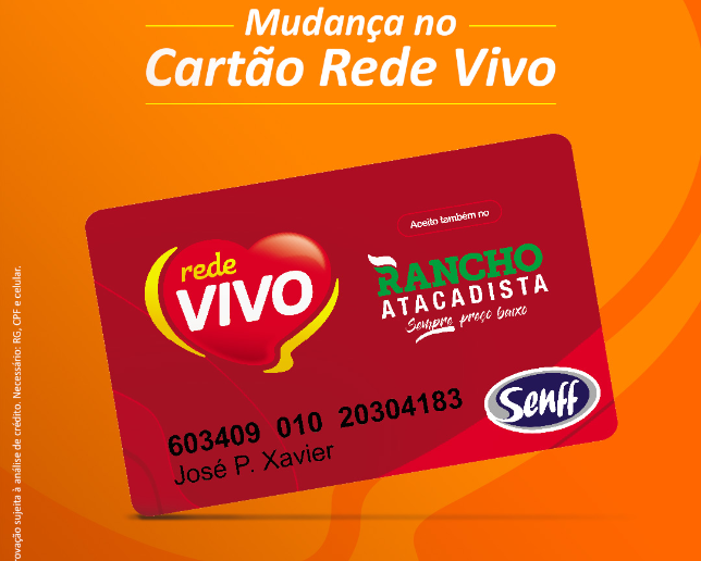 Mudança no Cartão Rede Vivo