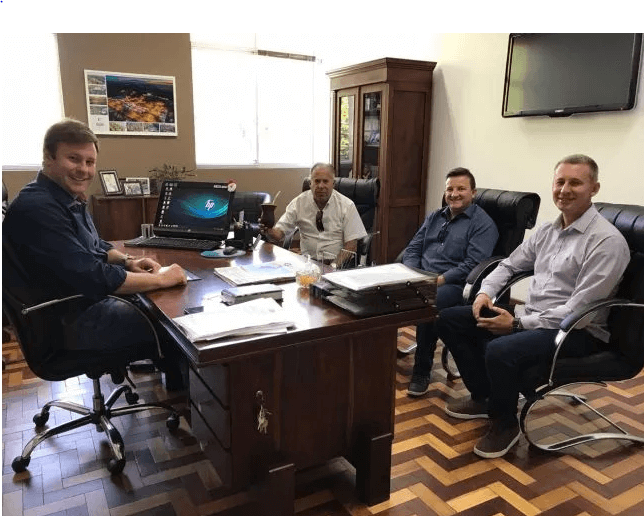 Diretores do Grupo Libraga Brandão visitam prefeito de Venâncio Aires